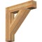 Ekena Millwork Traditional Block Rough Sawn Bracket, Western Red Cedar, 6"W x 32"D x 32"H BKT06X32X32TRA05RWR - alternate 1